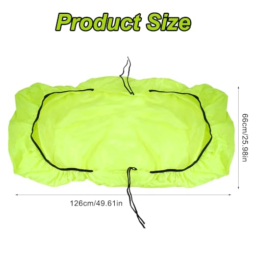 126x66cm Fietsenregenhoes, Bag Regenhoes, Waterdichte en stofdichte Fietsmand Regenhoes, Ultra Lichtgewicht, Water en Stof Proof Opvouwbare Bikehoes, voor Fietszitjes en Bags