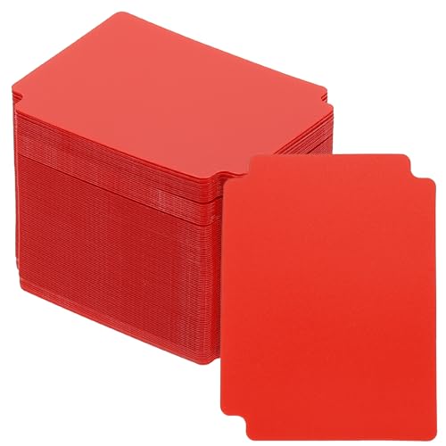 Verdelers voor Ruilkaarten, 100 stuks, indexkaart, voetbalkartensorteerder, opbergdozen, organisator, lade-accessoires voor sportspel, honkbalkaart, rood