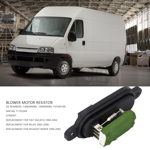 Blower Motor Resistor 1306599080, 1306600080, ABS Heater Blower Motor Ventilator Resistor, Blower Resistor Vervanging voor Ducato voor Relais voor Boxer Auto Voertuig