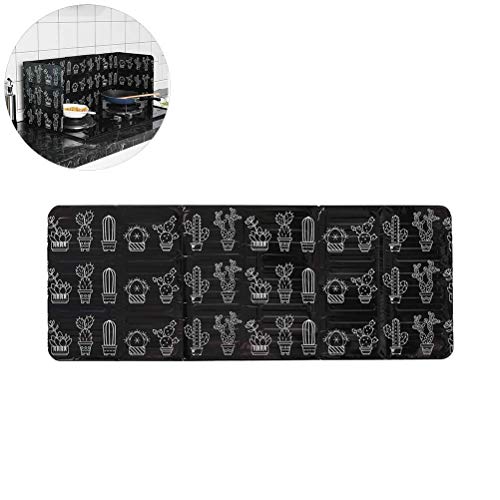 QCSTORE Splash Guard, Opvouwbaar, Niet-Stick Coating, Splash Guard, Olie Gas Fornuis, Deksel, Splash Proof Panelen, Gasfornuis, Schild voor Keuken, Casserole, Olie, Gasfornuis, Vaatwassers 4
