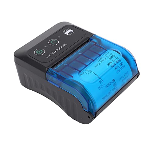 Minithermische printer, 58 mm, ontwerpbaar, voor QR-codes, 5 inch, ontwerploos, USB, thermische printer voor motorkappen, voor flitskaarten, doe-het-zelf, dagboek, foto, notities, cadeau voor 5