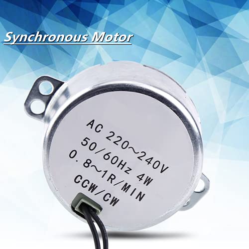 Synchronmotor 50/60 Hz Frequenz AC 220~240 V drehbar motor CW/CCW 4 W microfoon (0.8-1 rpm)