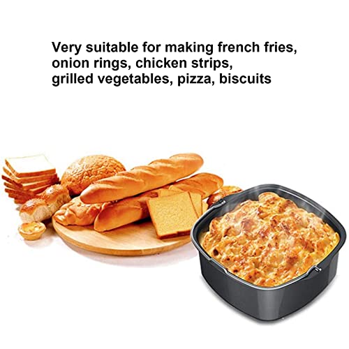 Cakevorm, Cake en Pizza Air Fryer Fryer Frying Pan Barrel Vorm, Iron Fryer Cake Pan Cake Barrel Friteuse Accessoires voor HD9925 HD9860 HD9905 01(22cm) 3