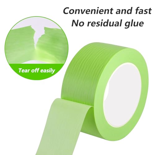 Deklint 2 Rolls 10 mm x 50 m voor schilderen, ambachten en ambachten, lichtgroen en bruin 4