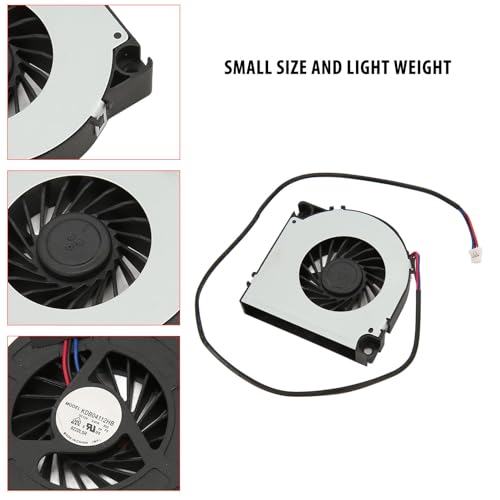 CPU Koelventilator, 12V 0,07A CPU Koelventilator Vervanging voor Interne TV Ventilator KDB04112HB UE55HU8500T UE55HU7500, Aluminium Interne Koelventilator met 3 Pin 3