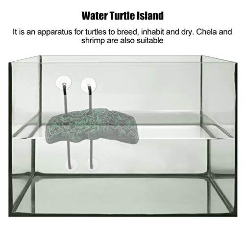 Automatische waterschildpadden Zwevend eiland met Zuigbeker voor semi-aquatische dieren Automatische waterschildpadden (24x17x18cm / 9.4x6.7x7.1in) 4