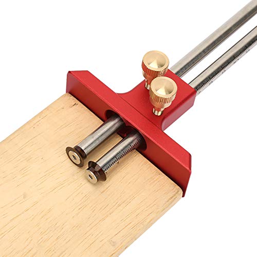 Hout Markering Meter Houtbewerking, Roestvrij staal Houtbewerking Dubbel hoofd Scriber Ruler Hout Scribe Tool voor houtbewerking Carpenter, Carpenters Tools