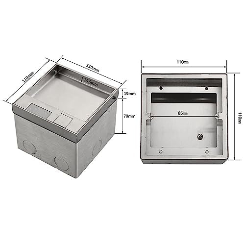 Verzonken Verborgen Power Outlet Ingebouwde Floor Socket met USB Port IP40 Household Flame Retardant Socket 250V Meerdere poorten Inbouw Power Floor Box voor