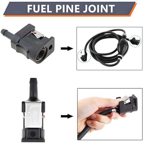 Buitenboord brandstofleidingconnector 1 paar vrouwelijke Barb brandstof slang lijn connector voor Marine Engine 8mm buitenboord 6E5-24305-06-00 kwik buitenboord brandstof connector suuonee buitenboord brandstof lijn connector 1 paar fema 3