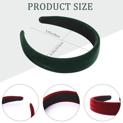 Zee 3 stuk Elegante fluwelen hoofdbanden voor vrouwen Haar Breed Geen Slip Hair Band Haar accessoire 3