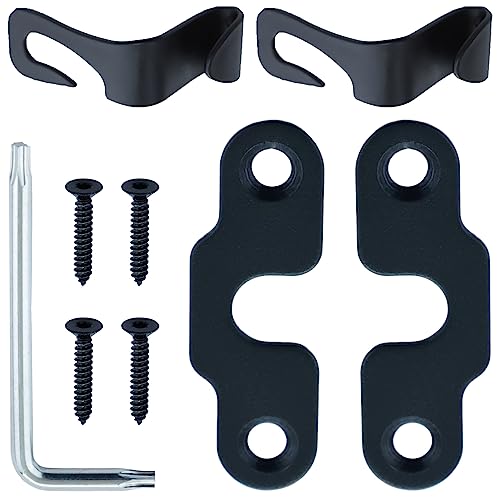 Verpakking van 2 Jeep Wrangler JK 2018/Wrangler 2018-2022 Gladiator 2020-2022 Aluminium Visor Clip voor Jeep Wrangler JK 2018-2022 3