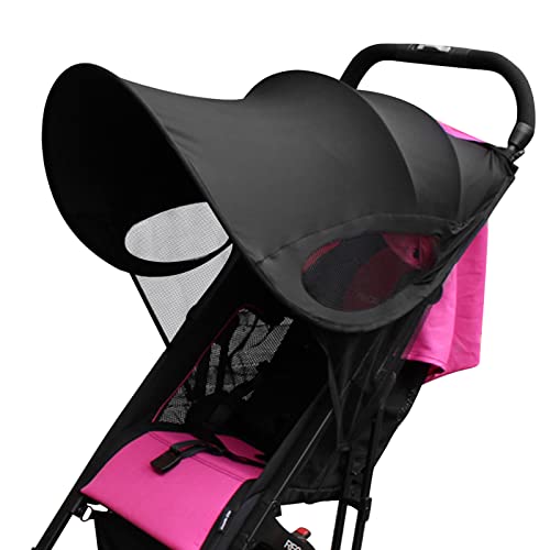 Universele Pushchair Sun Protection Verstelbare Zwart Windbestendige UV-bescherming voor babyzitjes