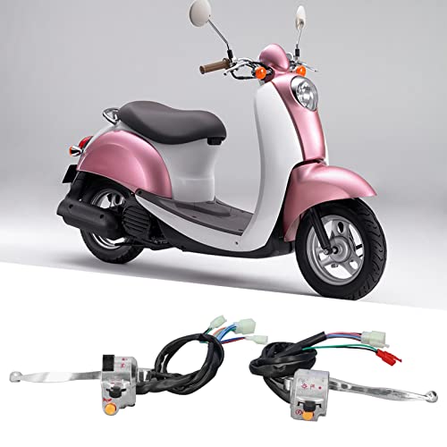 Motorfiets Scooter, 50 cc, Linkerschakelaar, 2 stuks, 22 mm, Remtrommel, Motor handgreepschakelaar, Links, Rechts, Aluminiumlegering, Vervanging 4