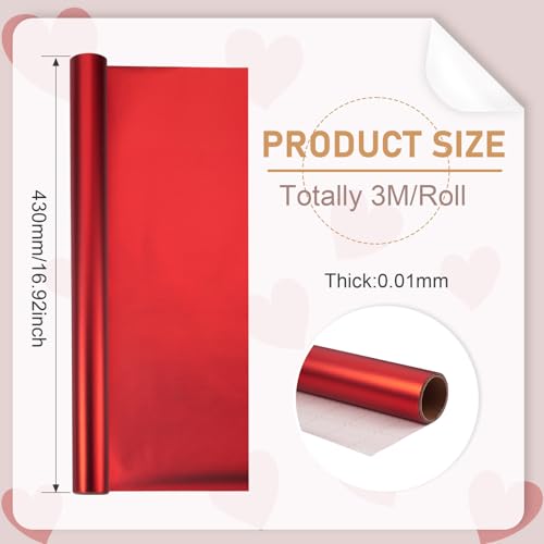 3M Metallic inpakpapier tissuepapier, mat cadeaupapier voor feest, bruiloft, verjaardag, afstuderen, cadeau, verpakking, inrichting, rood 3