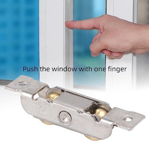 4 st Schuifdeur rollers vervanging Patio deur roller stalen kogellager tandem wielen montage schuifdeur rollers (Concave Wheel)