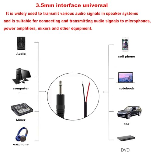 6 jack 3,5 mm, jack 3,5 mm, jack 3,5 mm, jack 3,5 mm, 2-pins, mono jack stekker, kabellengte: 30 cm 4