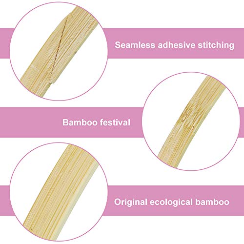 Bamboe Hoops 10 stuks Hout Droomvangers ringen Dream Catcher Kit voor DIY Macrame Rings Making Dream Catchers Crafts Cot Mobiele kerstversiering (19cm) 4