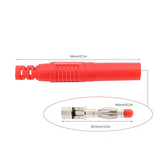 Verpakking van 10 Banana Plugs Adapter P3013 Geïsoleerde Banana Plug 4mm Vernikkeld Koper Straight 4mm Banana Plug Solder Kabelplug 3