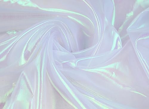 Organza Stof voor Naaien, Verkocht aan de Metre, 500 cm x 150 cm, Kleurrijke Glitter Organza Tulle Decoratieve Stof voor DIY Crafts Kleding Tulle rok Gordijn Sjaals Tafelkleed Trouwfeest