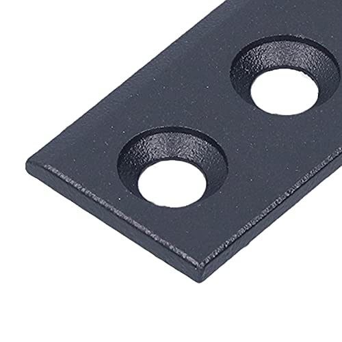 Carbon Steel Barn Door Rail Connector Plate Set, 4 hole attachment voor stabiele aansluiting van 8x2.7 Cm Rails, Home Verbetering Accessoires 5