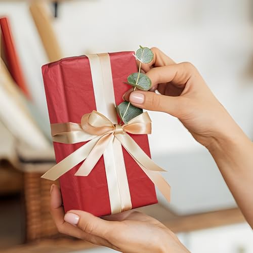 20 vellen rood weefsel papier 50 x 70cm Xmas weefsel papier kunstcadeauverpakking papier ambachten voor verjaardag kerst Valentijnsdag partij 4