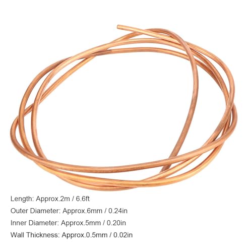 2m C1100 T2 Koperen buis OD 6mm/ID 5mm Tube Zachte Coil Slang voor Airconditioning Koelkast 4