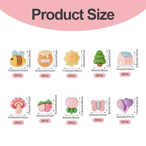 Hars Cabochons Slijm Charms Flatback Cabochons voor Sieraden Ambachten Scrapbooking Hoofdband Telefoon Case Decor 4