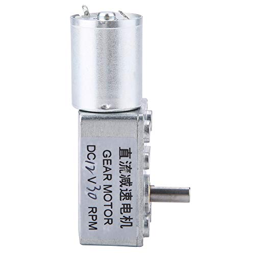 12V DC Motor met metalen tandwielen Hoge Torque Schroef Turbo End Schroef 30RPM Versnellingsmotor 4