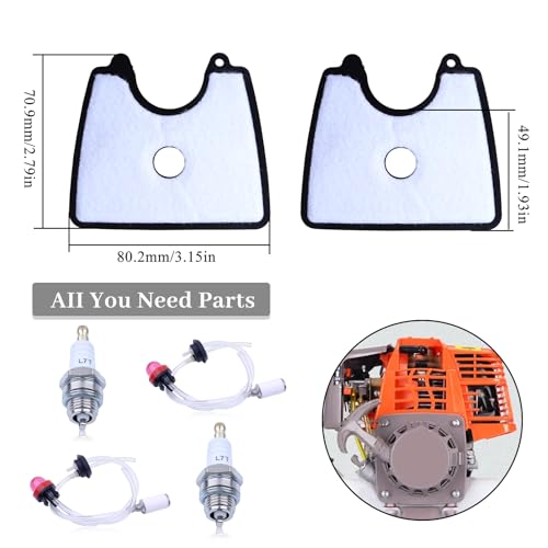 Brandstofleiding 581798001 Air Filter Kit voor Husqvarna 125B Fuel Line Kit 125B 125BX 125BVX Draagbare bladblower met brandstoffilter Grommet Primer Bulb Spark Plug