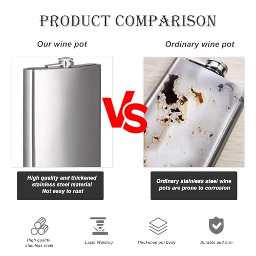 4 stuks 30ml wijnglazen, Hip Flask met beker, 30ml, roestvrij stalen fles, platte mannen met Funnel en lederen wijnglas Stand voor wandelen, reizen en Camping 4