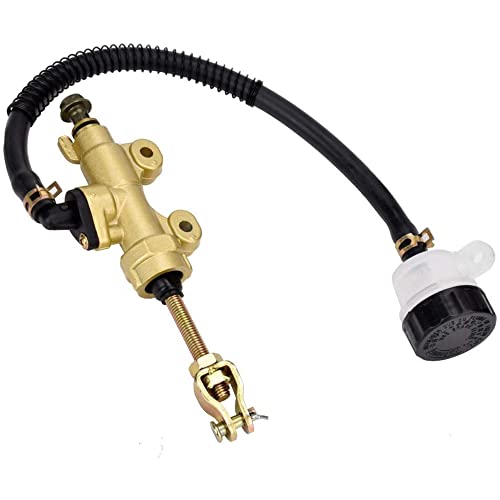 Hydraulische motorcilinder Universele achtervoetrem Hoofdcilinderpomp met reservoir voor motorfietsfiets ATV 4