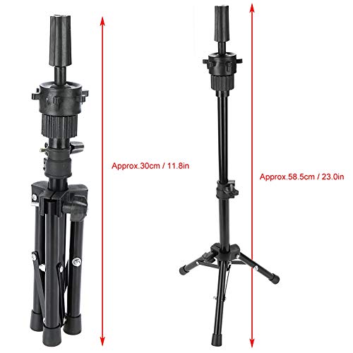 Kapper Training Hoofdhouder, Mannequin Hoofdhouder, Haar Styling Stand (zwart, metaal)