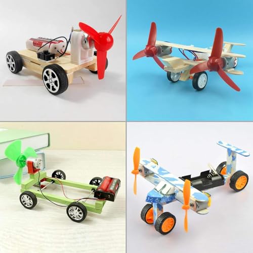 Zee 95-Piece Mini elektrische motor Set, Mini DC Motoren 1.5V-3V 24000rpm met 6 st Mini Motor en 6 st AA Batterijhouder en Propeller voor DIY Science Lab Project 4