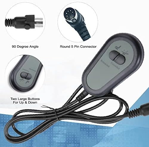 Recliner Controller, 2 knop Recliner stoelschakelaar Controller Sofa Switch Controller Lift stoel Elektrische afstandsbediening Handschakelaar Controller voor Lift Stoelen 5