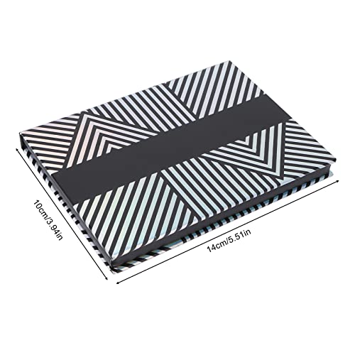 Lege make-up oogschaduw palet, zwart en wit gestreept make-up palet met spiegellijm Lege palet Magnetische palet voor Eyeshadow Lipstick Blush Poeder 5