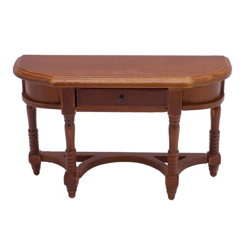 Poppenhuis Half Ronde Tafel, Miniatuur Poppenhuis Meubilair voor Kinderen Home Volwassenen Dochters