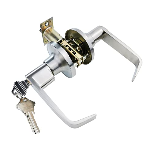 Renovatiekit, badkamerdeursloten Toiletdeur slot Set, deur past, zinklegering deur handgrepen met sleutels, Privacy deursloten