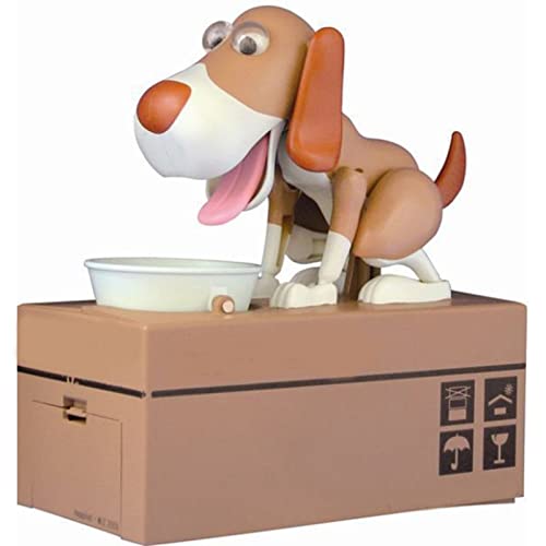 Honden Money Box voor cartoon Schattig Aantrekkelijk geld Besparen Bank Coin Bank voor Deco Bruin Witte Honden Maat (Uniform Size #11) 4