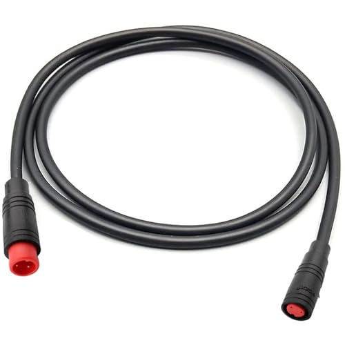 2 Pin Ebike uitbreiding Kabel Vrouwelijke en mannelijke elektrische fiets Kabel Waterdichte 2 Pin Connector voor Verlichting/Throttle/E-Bike rem - 150cm