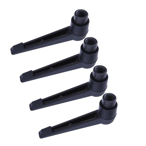 Pak van 4 koppelmoersleutels, verstelbaar handvat, metaal, machineknoppen, verstelbare bevestiging, klemhendel van roestvrij staal M4/5/6/8/10/12 met binnendraad [M6-50mm]