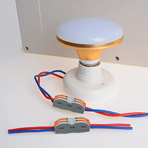 Automatische Terminal Terminals, Quick Cable Connector, Lever Nut, Assortiment geleiders, Compact Wire Connectors SPL-2 (15 PCS) 5