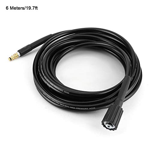 Hogedrukwasserslang, autowasslang 40MPa/5800PSI Hogedrukwaterreiniging Rubberbuis Vervanging voor K2 K3 K4 K5(6m)