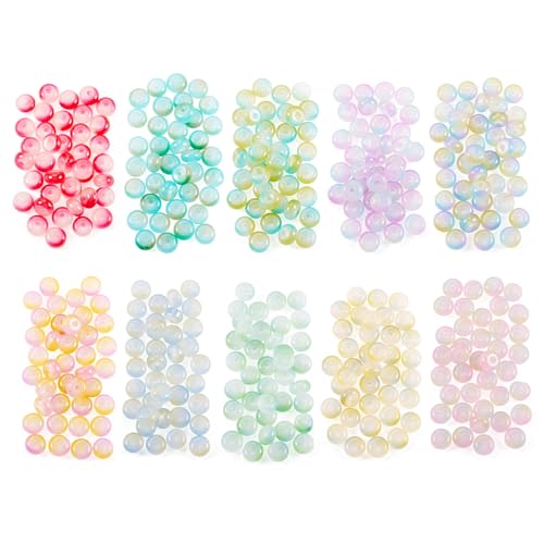 400 st. Ronde Glazen Kralen, Gradient Crystal Kralen, 8mm Disc Losse Spacer Kralen Bulk voor sieraden armband Vrouwen DIY oorbellen ketting ambachtelijke accessoire