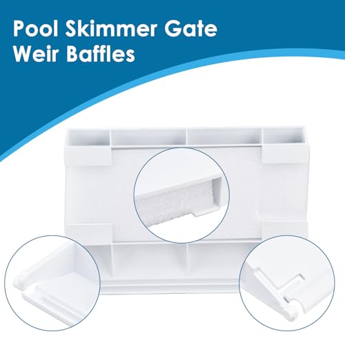 2 st Zwembad Filter Skimmer Deur Duw Flap Hoge betrouwbaarheid Eenvoudig te installeren Zwembad Skimmer Flapper Deur voor Zwembad 5