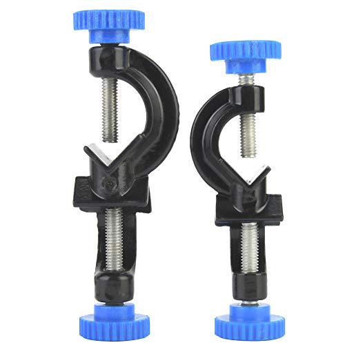 Cross Clamp, 2Pcs Aluminium Sprayed Cross Clamp Stand Clamp houder voor laboratorium, zwart, Classic
