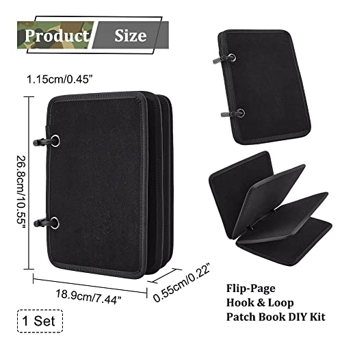 1 Set Tactische Militaire Patch houder, 4 Losse vellen Patches Badge Display Kleding Gouden Rod Battle Morele Patch Houder Plate klittenband tekenen voor sieraden Weergave knoppen-Badge collecties