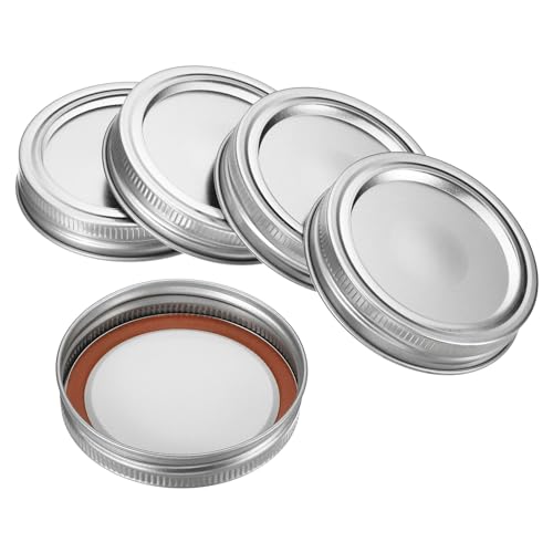 70mm Plain Mond Iron Mason Jar deksels, 1Set/6 Pack Split-Type Canning Jars Caps voor Keukenopslag