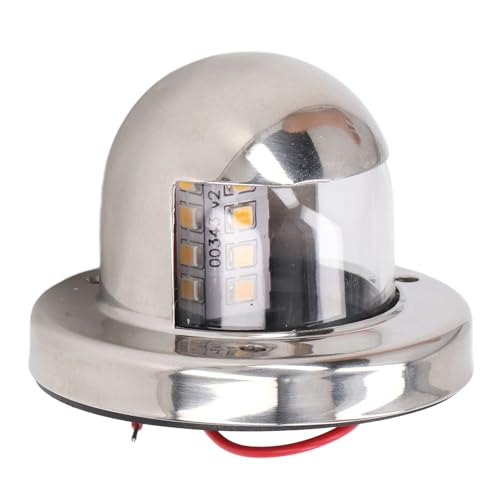135° White LED Navigation Fence Light Marine Fence Light 12V DC Boat Tank Lights IP66 Waterdicht 2Nm Zichtbaarheid Jacht Navigatie Ankerlichten voor Marine Yachts Pontoon