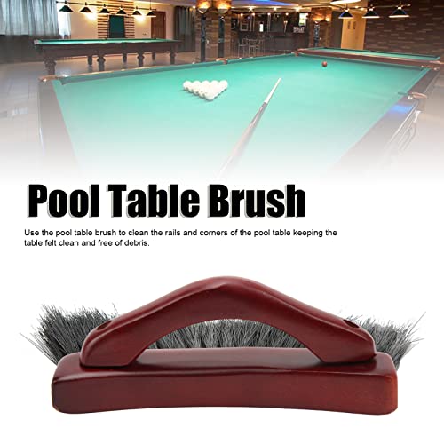 Biljart tafelborstel Ergonomische handgreep Biljart schoonmaken borstel voor het reinigen van de hoeken van tafel en spoorwegen 3