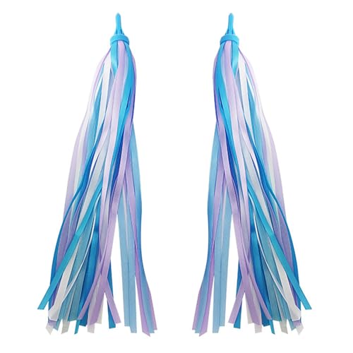 Streamers, Kleurrijke Handlebar Streamers voor kinderen, Eenvoudig te installeren, Perfecte Bike Decoraties, 2 PCS Kid's Scooter Libbons met Craft Tec (Color2) 4